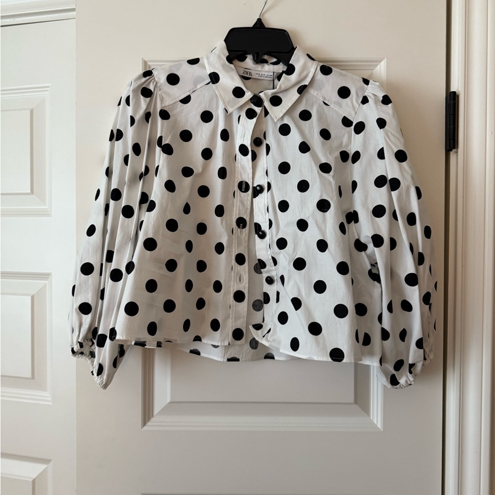 Zara Cropped Blouse